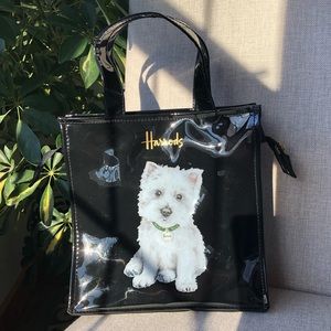 Harrods Logo Westie Shopper Tote Bag